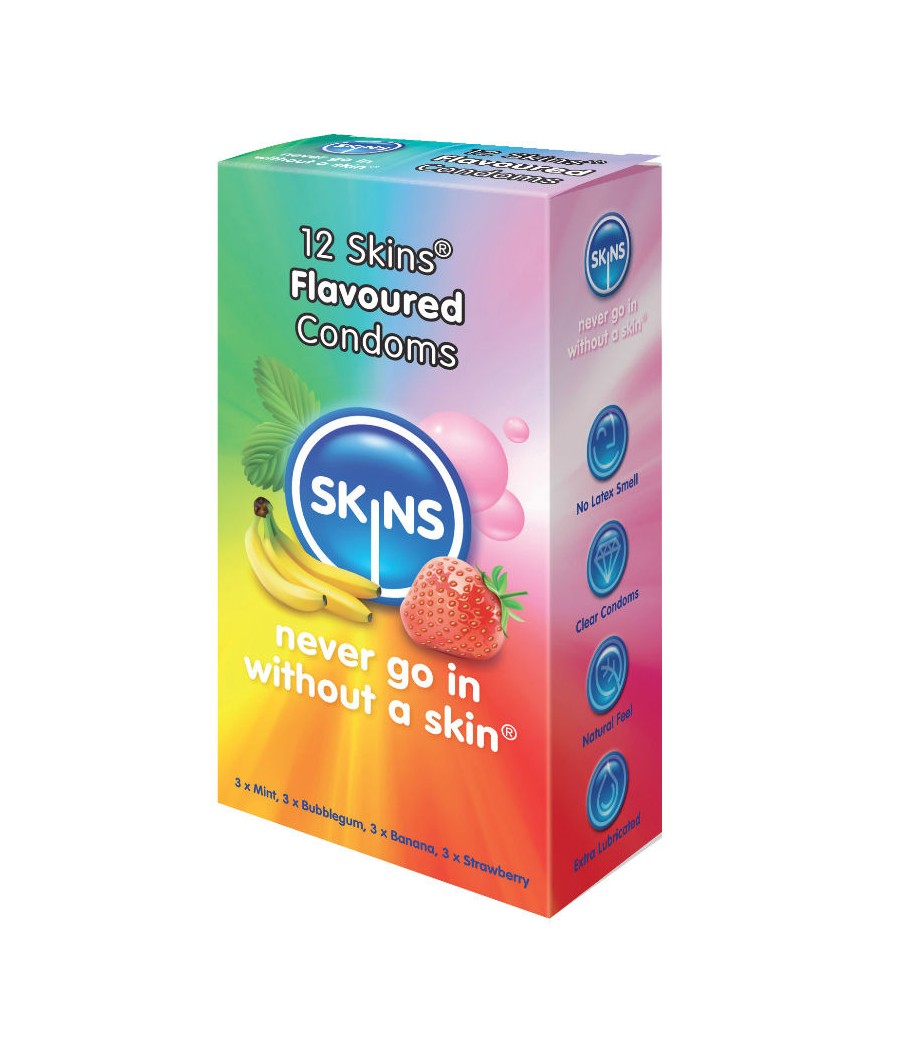 SKINS - CONDOM FLAVOURS 12...